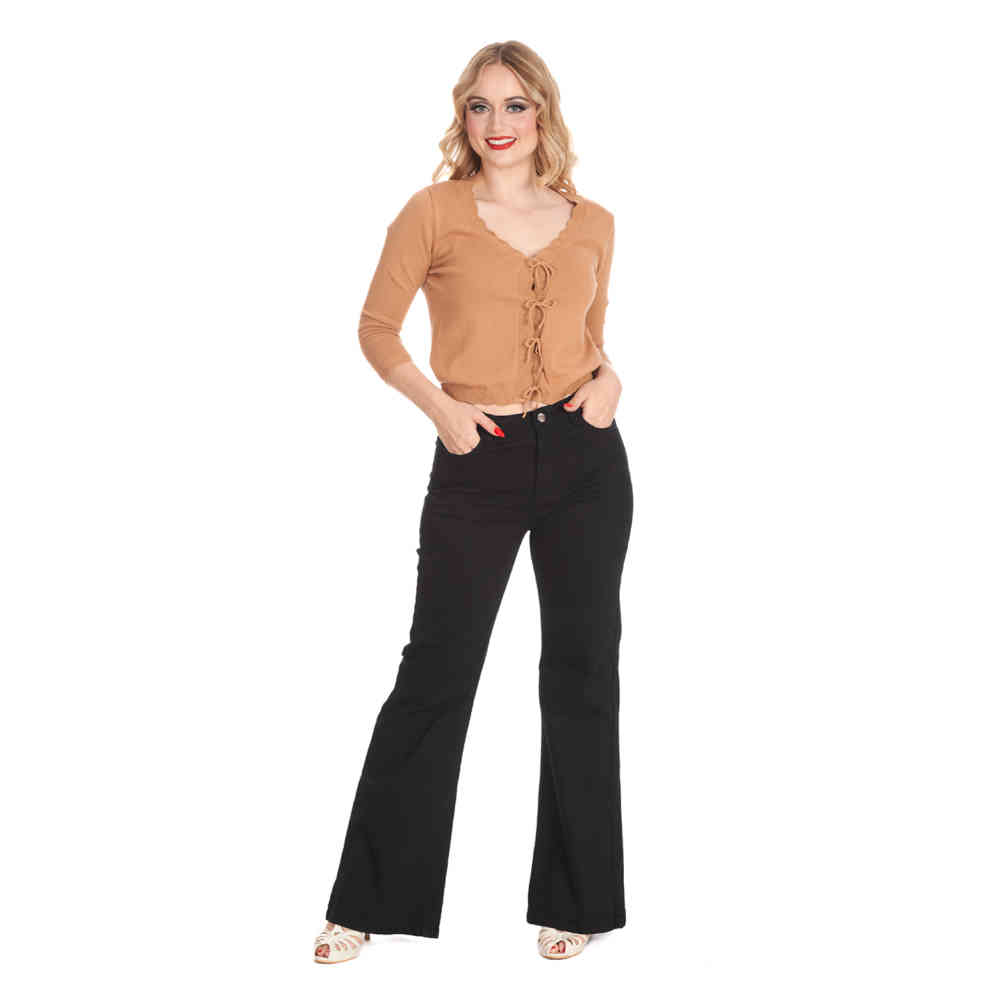 Banned - Love Flare Flared Hose - Schwarz
